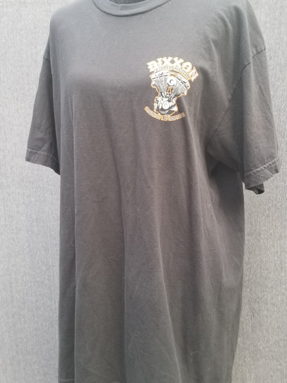 DIXXON "Everyday I'm Shovelin" Engine Black, White, Gold Tee -112